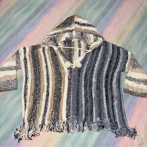 Pol Women’s Knit Hooded Sweater Size S oversized